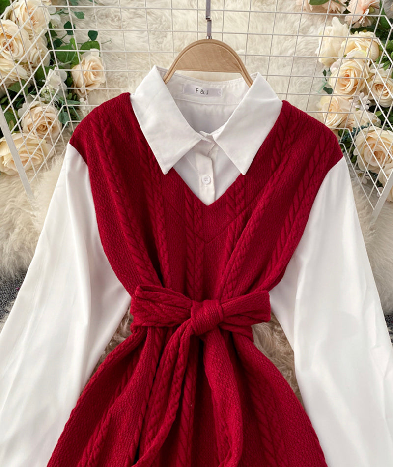 Lovely knitted patchwork dress  184