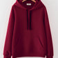 Hoodie simple loose plus fleece top  231