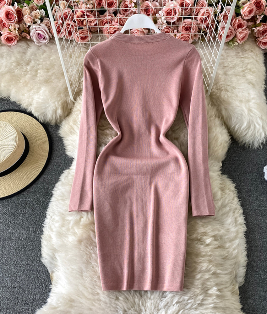 Sweater dress long sleeve sweater dress  171
