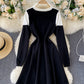 Black and white long sleeve sweater  182