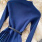 Uniquely designed knitted stitching dress  199