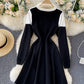 Black and white long sleeve sweater  182