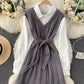 Lovely knitted patchwork dress  184