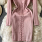 Sweater dress long sleeve sweater dress  171