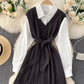 Lovely knitted patchwork dress  184