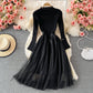 Cute long-sleeved knitted long-sleeved dress  167