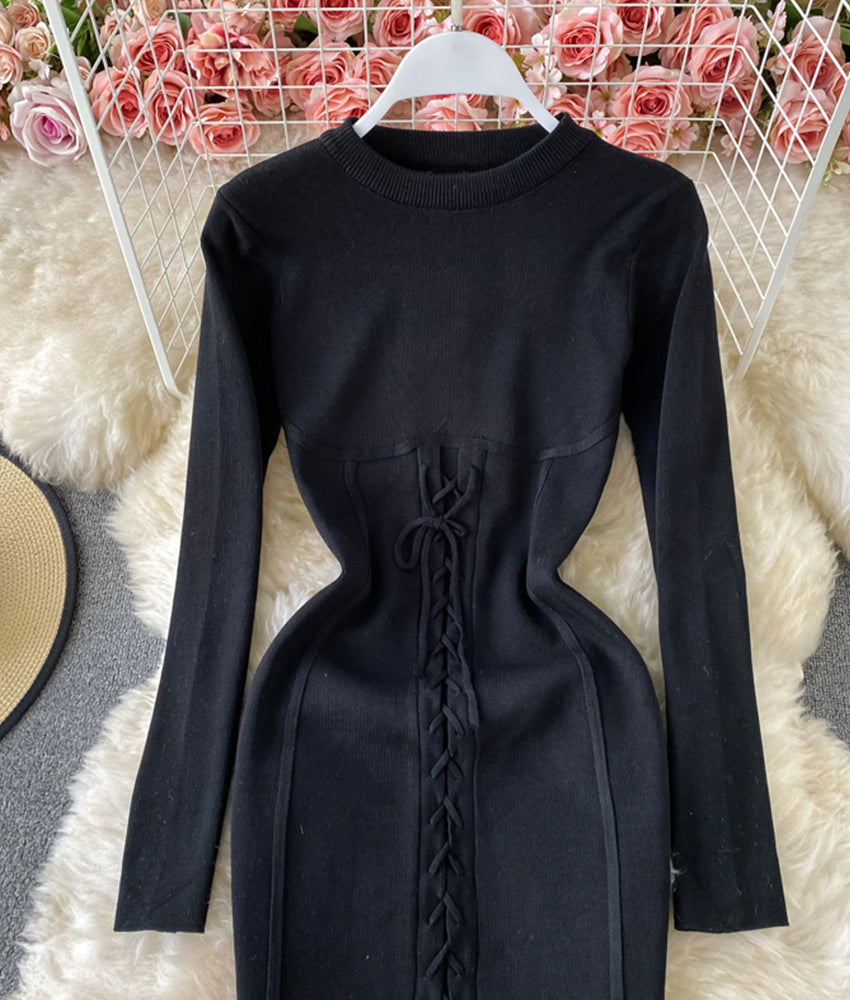 Sweater dress long sleeve sweater dress  171