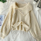 Sweater cute v neck long sleeve sweater  103