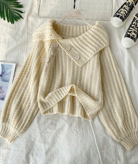 Pull mignon col V à manches longues 103