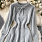 Sweater A line long sleeve sweater dress  177