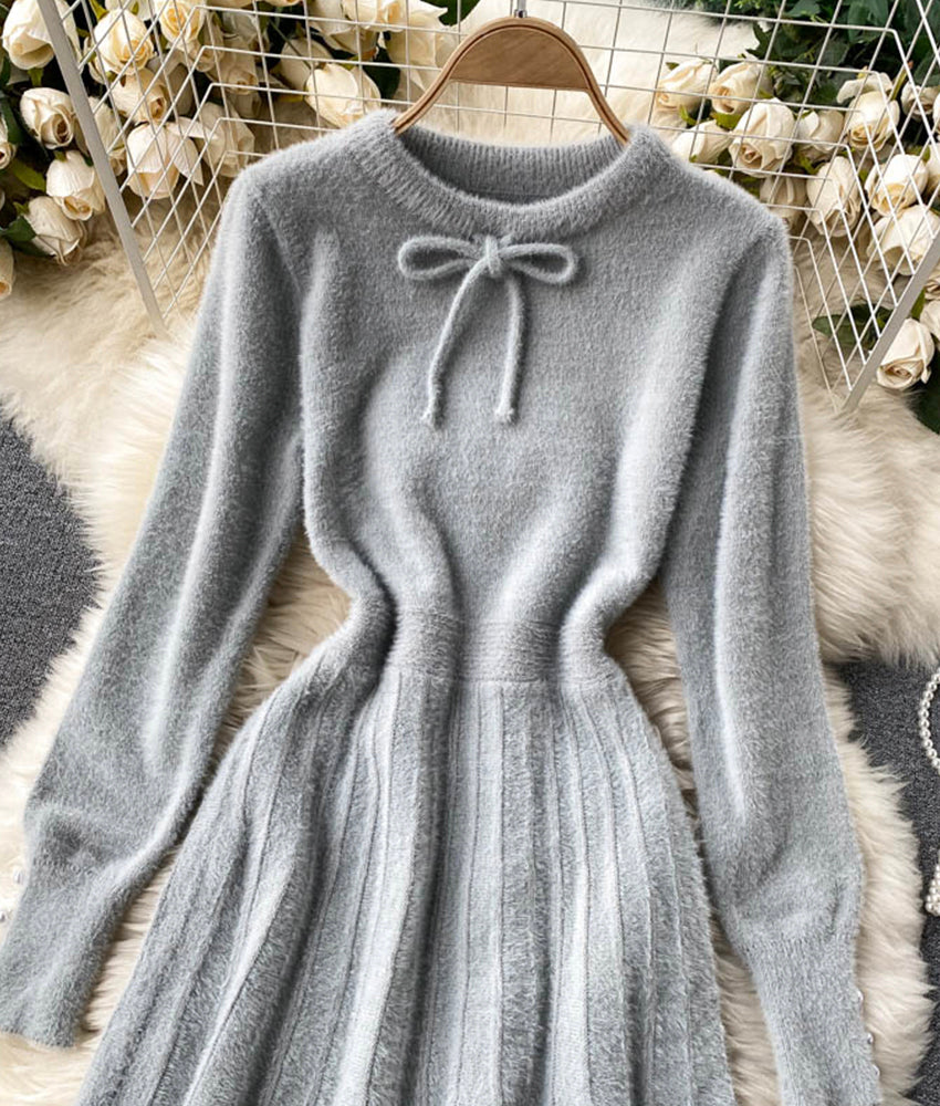 Sweater A line long sleeve sweater dress  177