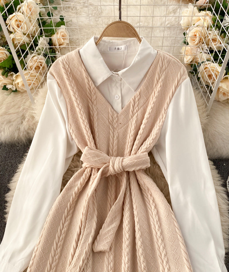 Lovely knitted patchwork dress  184