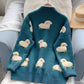 Cute sheep pattern sweater long sleeve sweater sweater coat spring and autumn clothing  156