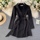 Simple double-breasted long-sleeved jacket  276