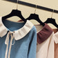 Sweet long-sleeved knitted sweater  102