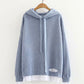 Hoodie simple loose long sleeve top  230