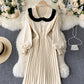 Cute long sleeve lapel sweater  174