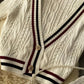 Neuer Stil V-Ausschnitt lockerer Pullover Langarm Pullover Pullover Mantel Frühlings- und Herbstkleidung 158