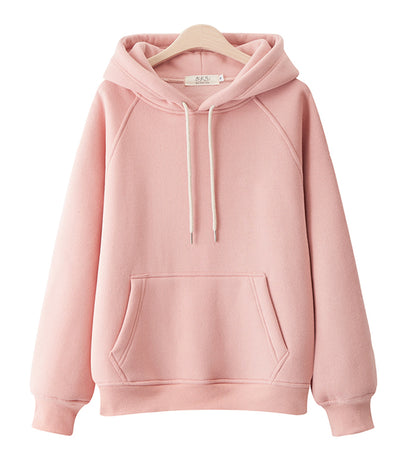 Hoodie einfach locker plus Fleece Top 232