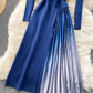 Uniquely designed knitted stitching dress  199