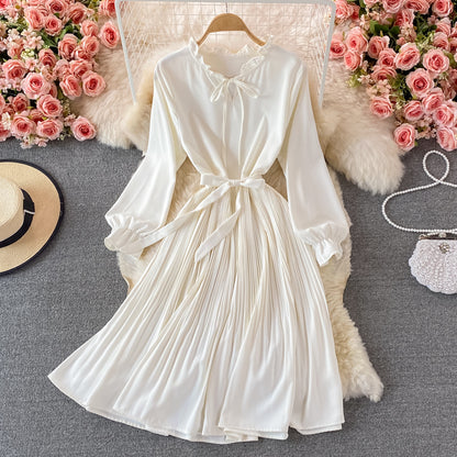 High quality A line long sleeve dress fashion dress  405