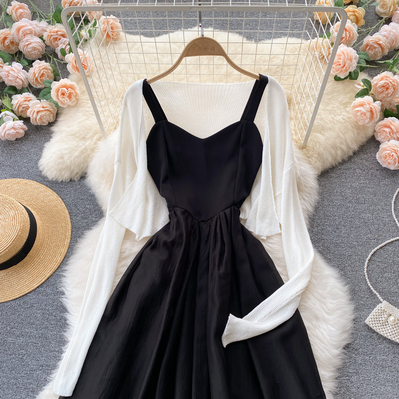 Cute two pieces dress A line fashion dress  437