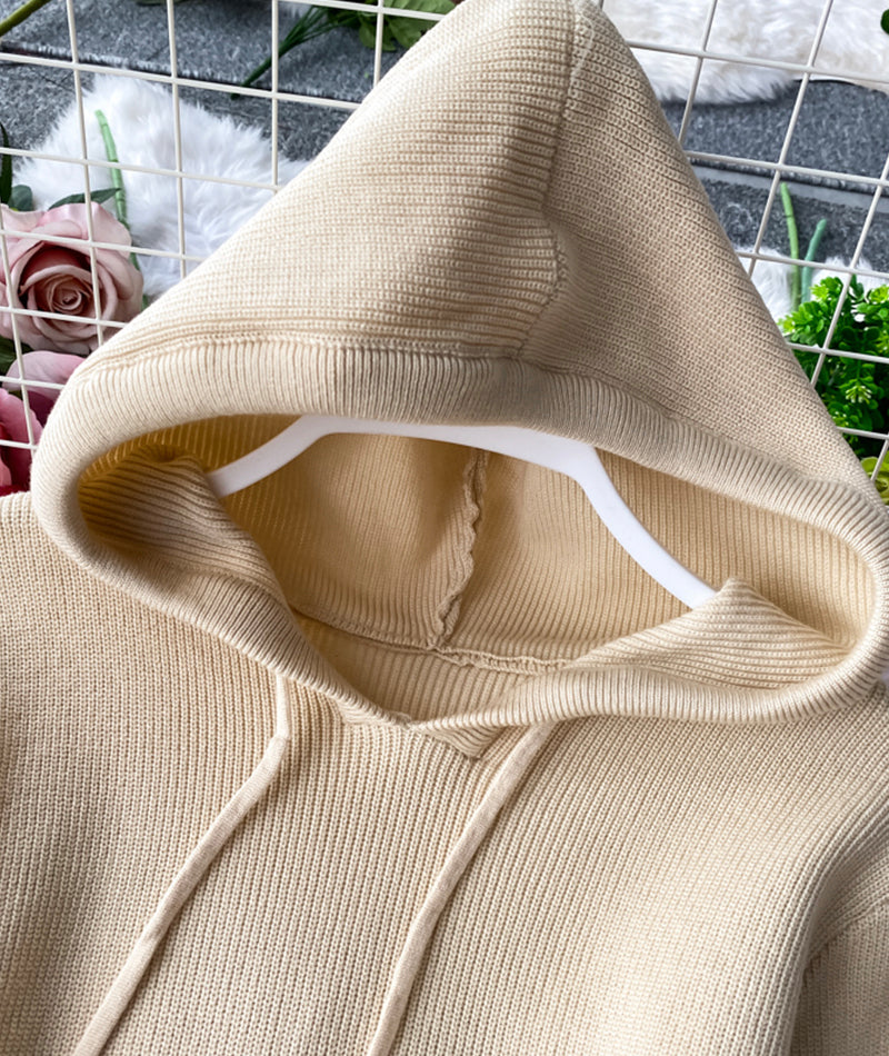 Hoodie apricot Pulloverkleid 200