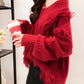 Sweet tassel v-neck sweater long sleeve sweater  120