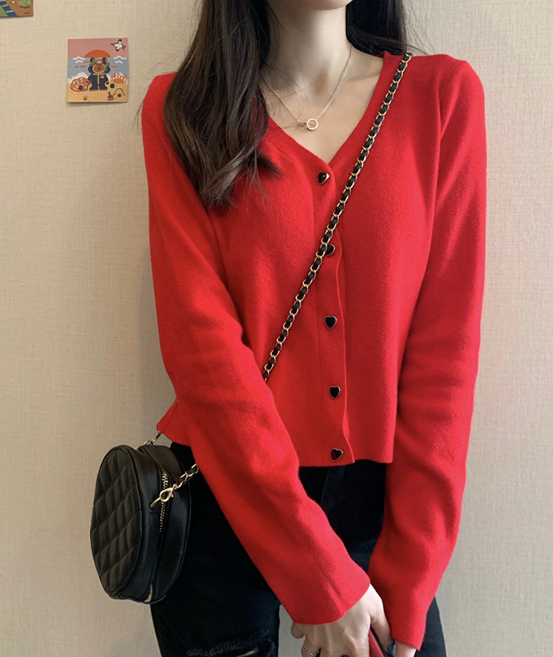 Dünner Strickpullover mit V-Ausschnitt 149