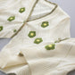 Schöner Blumen-Cardigan mit langen Ärmeln 140