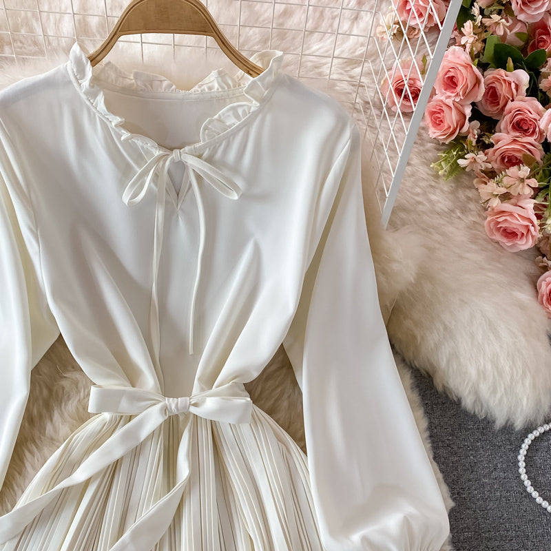 High quality A line long sleeve dress fashion dress  405