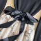 Lovely stitching long sleeve dress  159