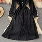 Cute A line long sleeve dress fashion dress  446