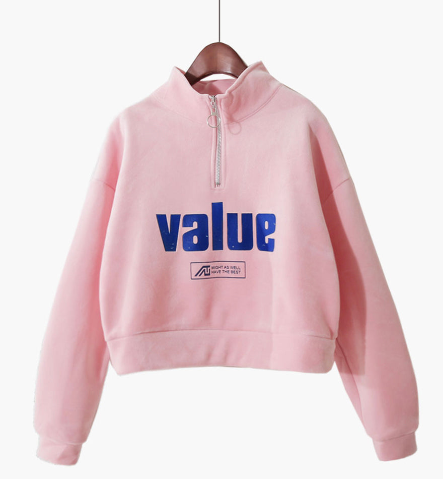 Loose letter tops long sleeve T- shirt  234
