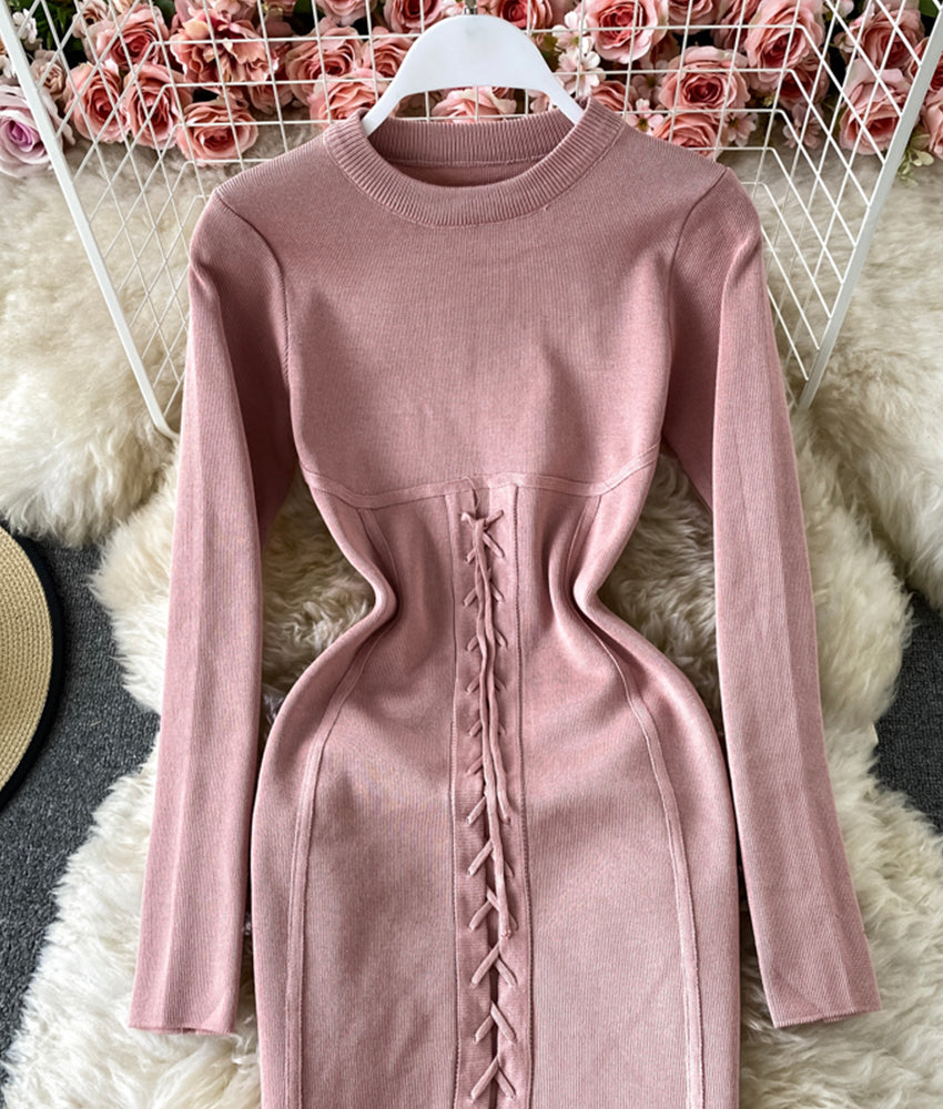 Sweater dress long sleeve sweater dress  171