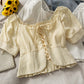 Cute lace up short sleeve top crop tops  296