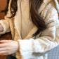 Loose v-neck sweater coat knitted cardigan coat  150