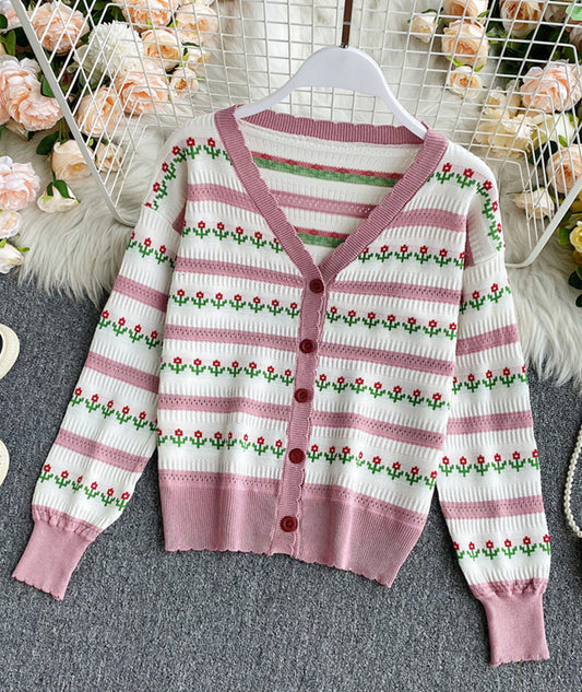Pull cardigan doux à manches longues 155