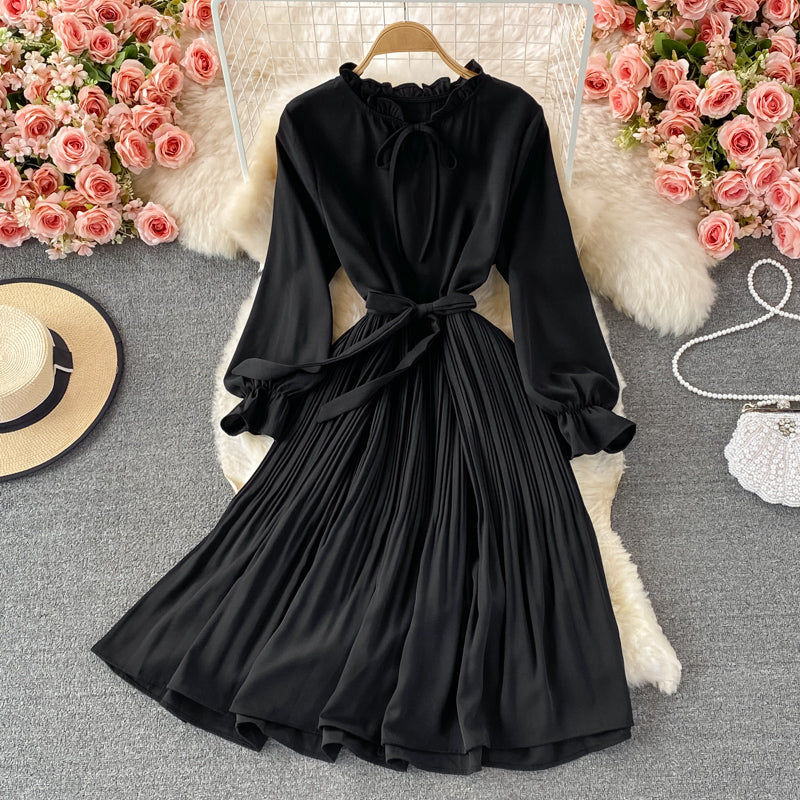 High quality A line long sleeve dress fashion dress  405
