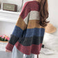 Simple striped long sleeve sweater  133