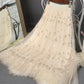 Cute applique tulle skirt  3512