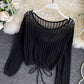 Cute turtleneck lace top  373