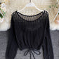 Cute turtleneck lace top  373