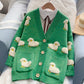 Cute sheep pattern sweater long sleeve sweater sweater coat spring and autumn clothing  156