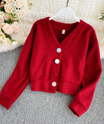 Cute v neck tops crop top  148