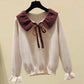 Sweet long-sleeved knitted sweater  102