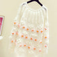 Lovely flowers long sleeve sweater  119