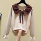 Sweet long-sleeved knitted sweater  102