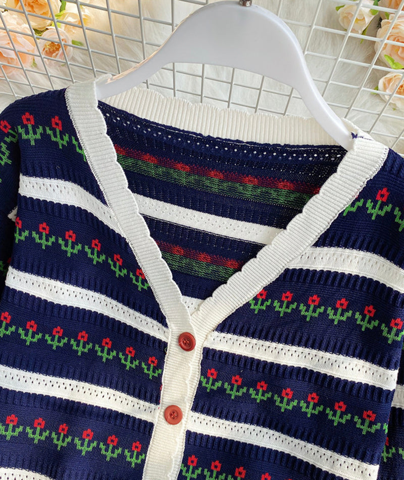 Sweet cardigan long sleeve sweater  155