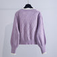 Schöner Blumen-Cardigan mit langen Ärmeln 140